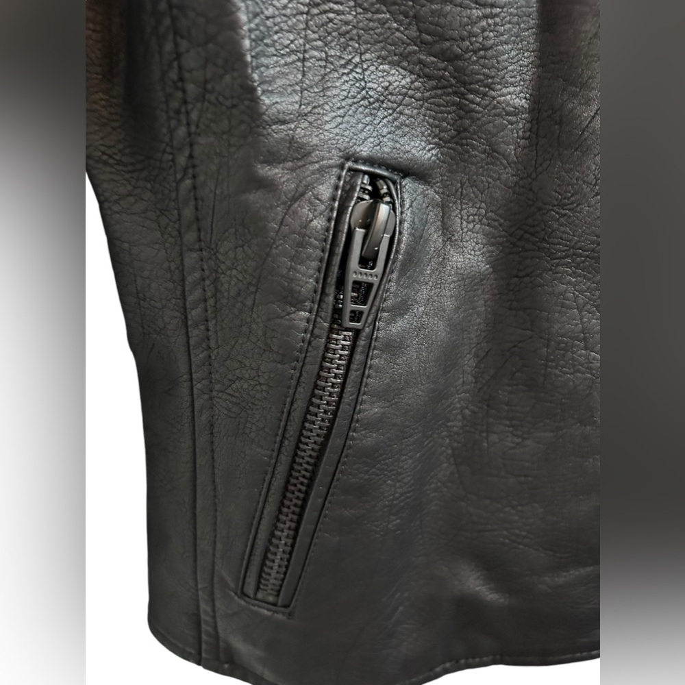 BLANK NYC Vegan Leather Moto Jacket In Onyx Sz XS/S ✨NWT✨ - Picture 7 of 14